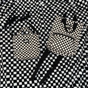 Vans mini checkered crossbody tote & Vans mini checkered backpack tote